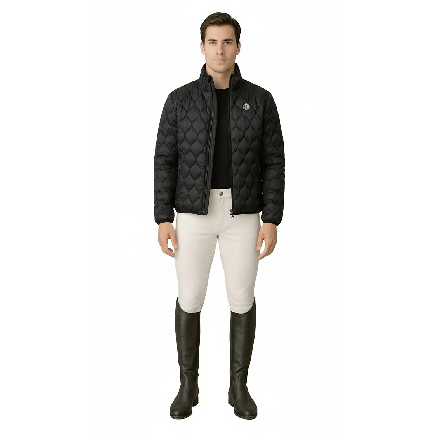 C2E Equestrain Colfax 2-i-1 jakke sort vandafvisende