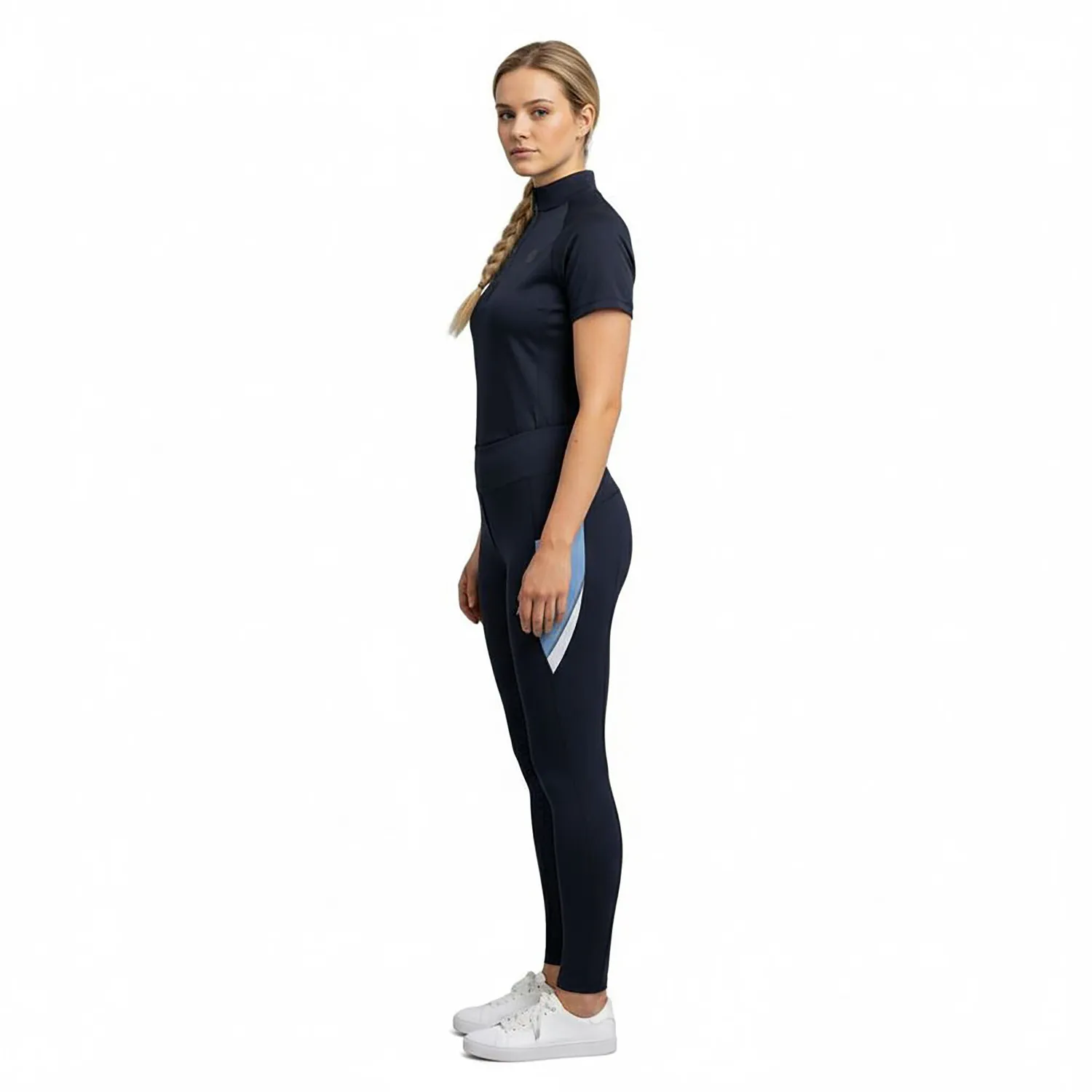 C2E Bridge ridetights full grip navy colorblock