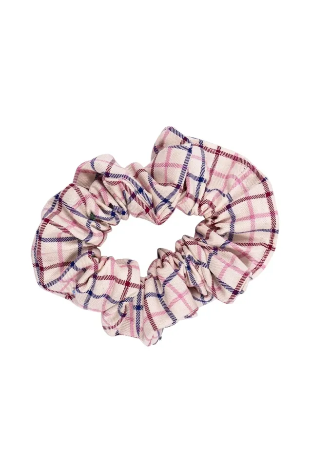 Racesafe Check Scrunchie hårelastik ternet