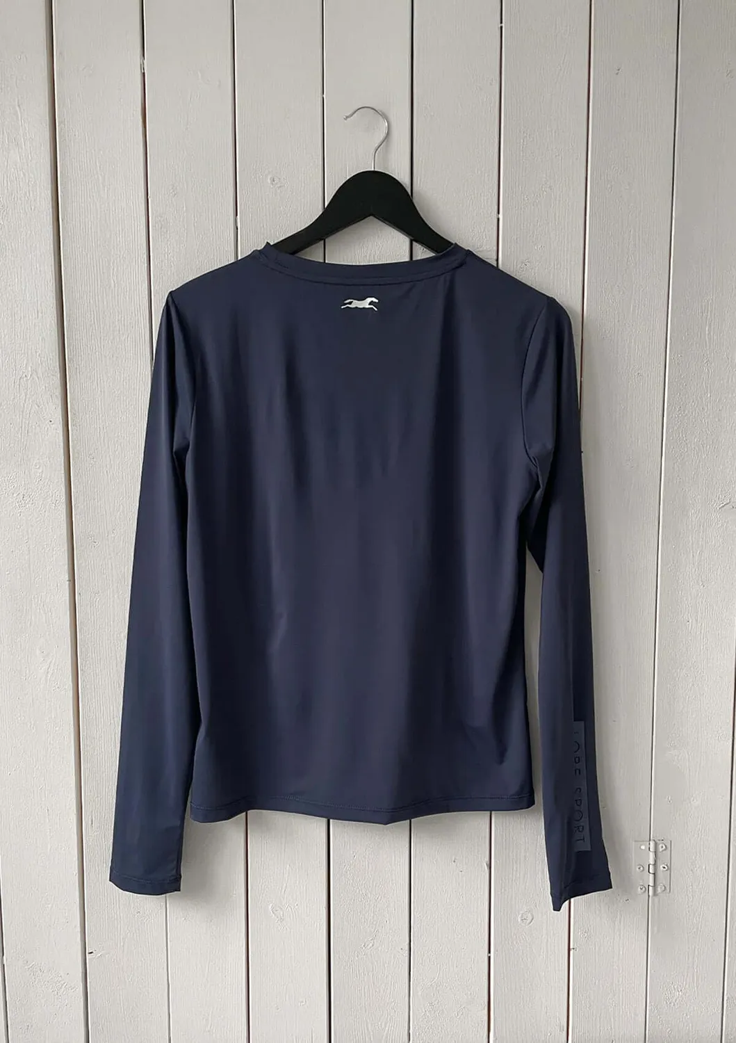 LOPE Liquid Fit langærmet funktionstop navy åndbar