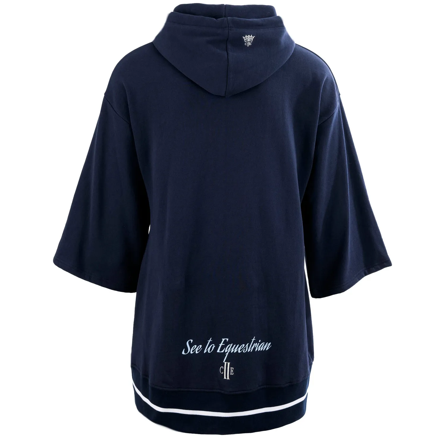 C2E Equestrain Barbican oversized sweat navy blå