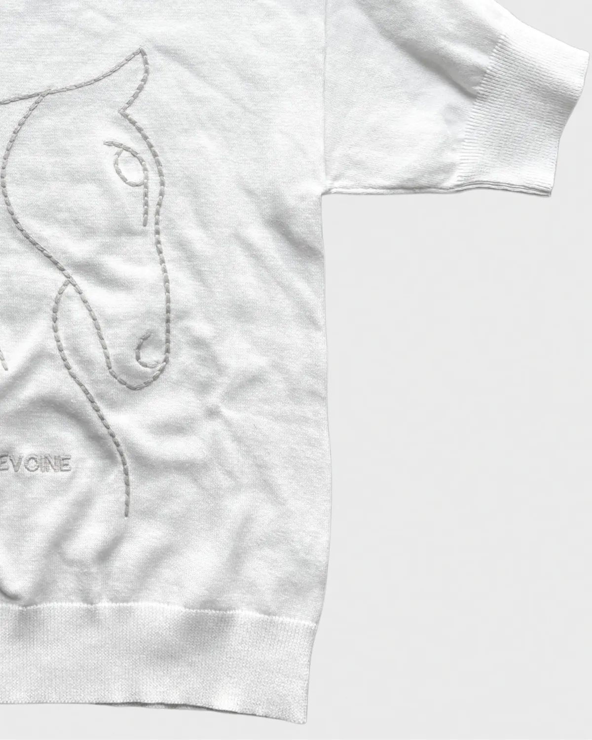 Mare & Foal Tshirt oversized bomuld håndbroderet S
