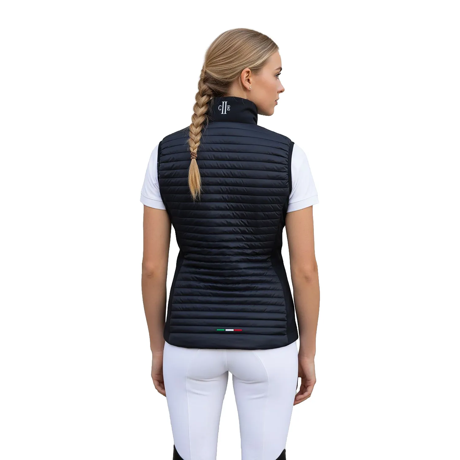 C2E Natomas Ridevest quiltet Black Iris softshell dame