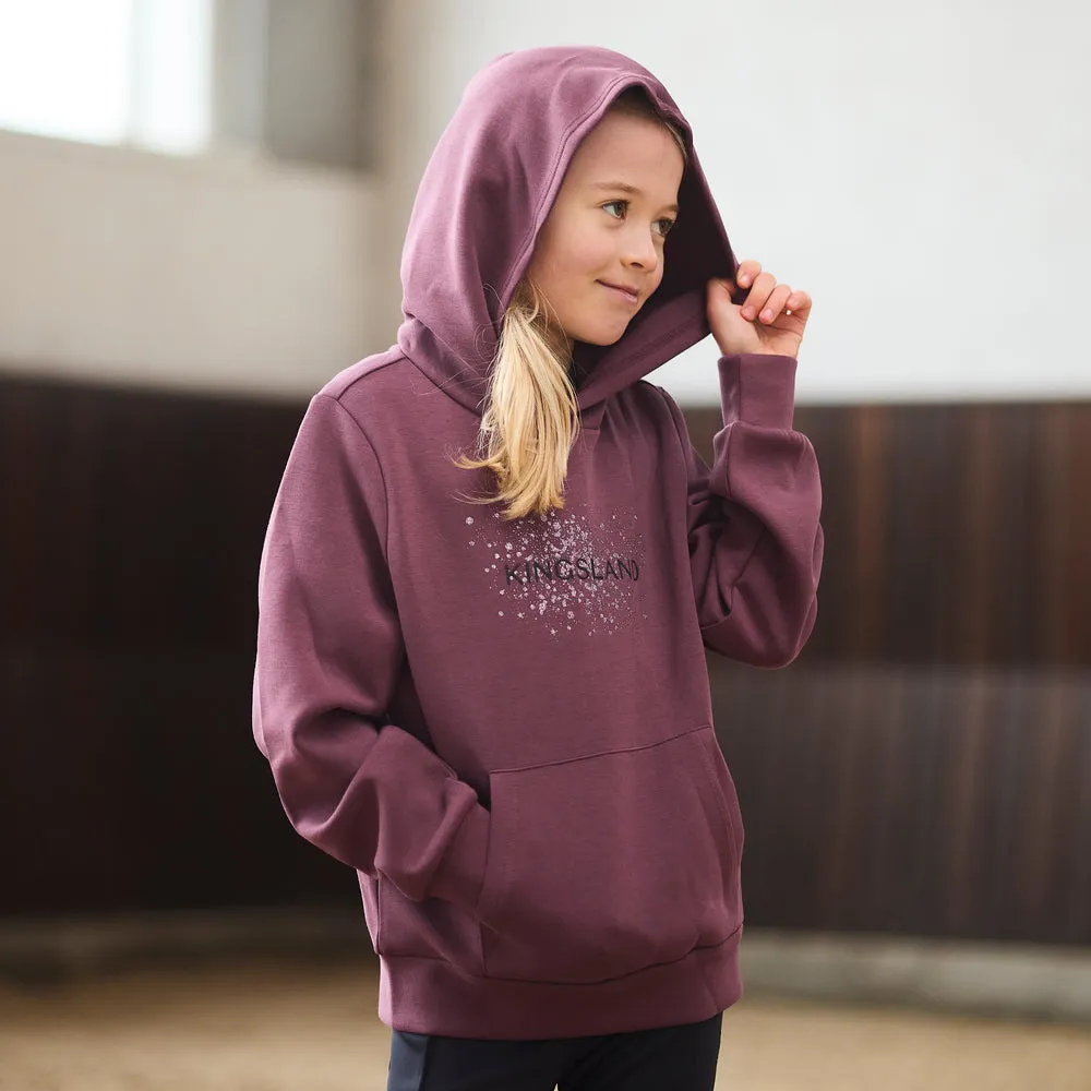 Kingsland KLMadeline hættetrøje junior plum wine blød