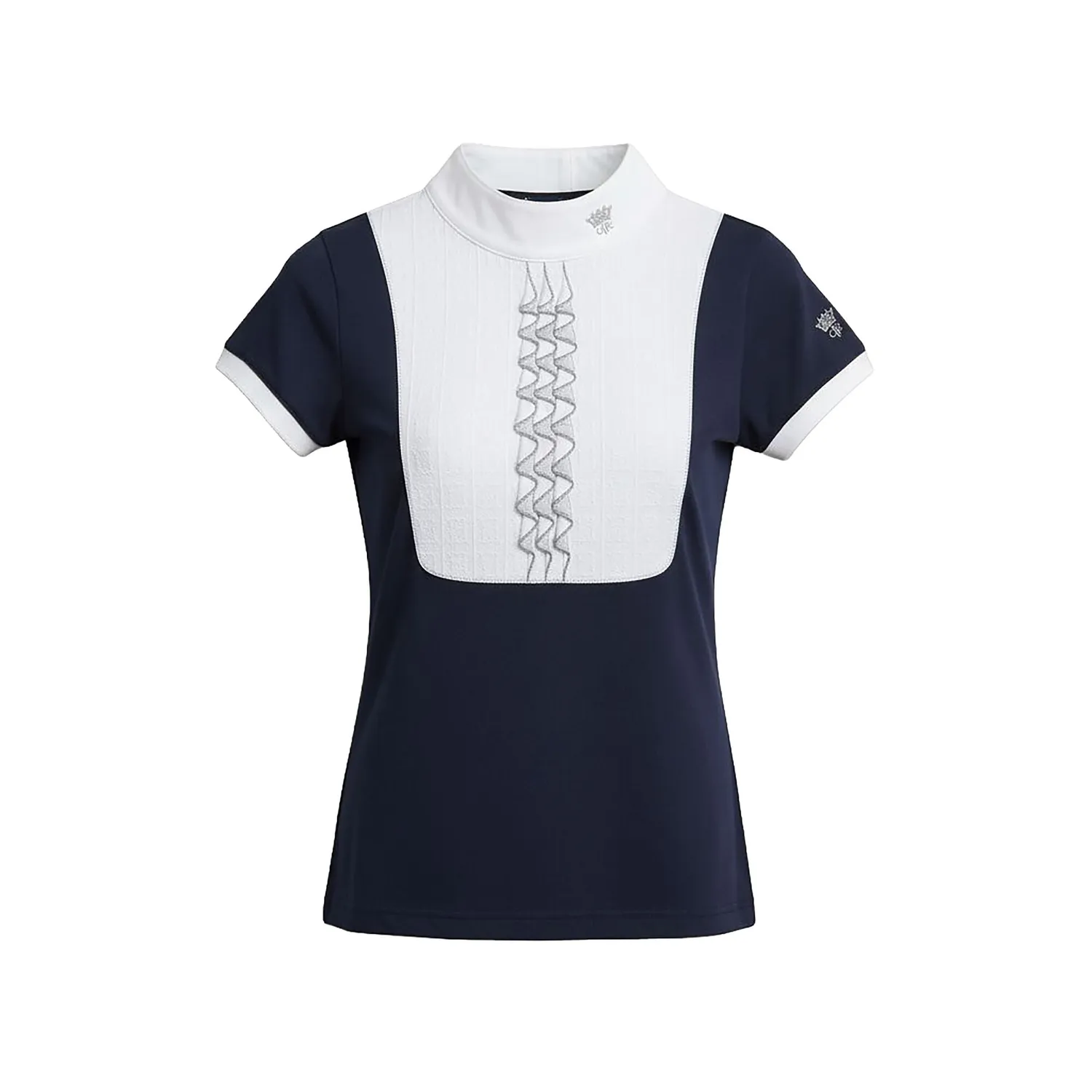 C2E Holborn stævneskjorte navy black iris kortærmet