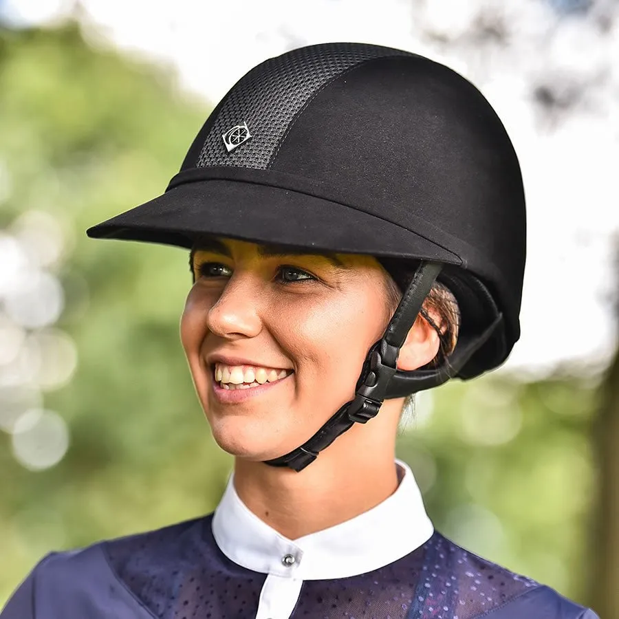 Charles Owen SP8 Plus ridehjelm sort mikrosuede