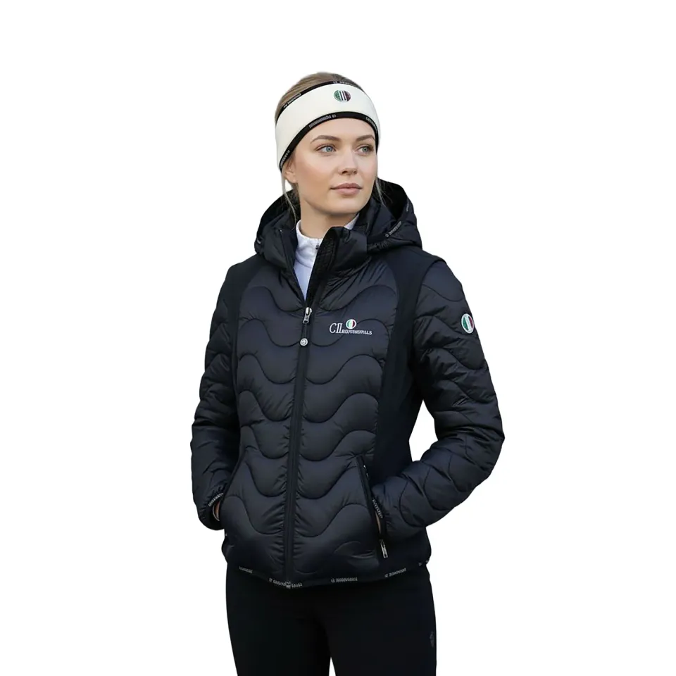 C2E Equestrain Encinitas fleece pandebånd hvid justerbar