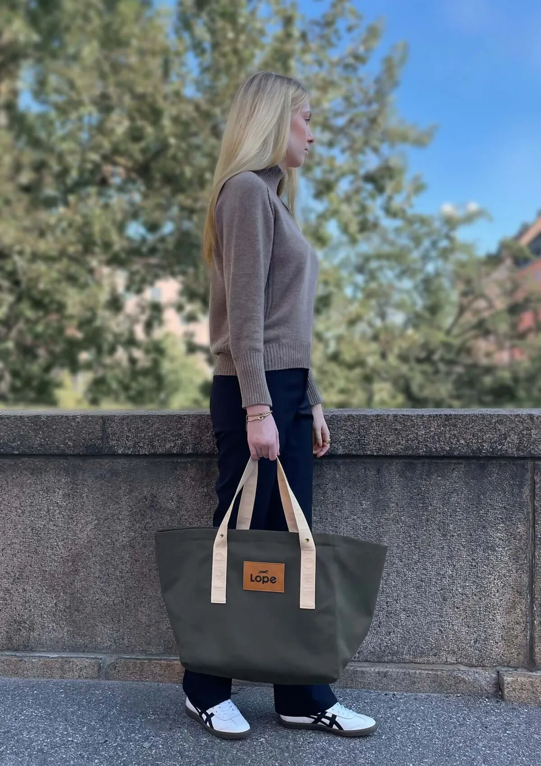 LOPE Tote staldtaske grøngrå 900D