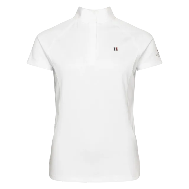Kingsland Classic KLC-SS-350 stævnebluse Hvid – kort ærme