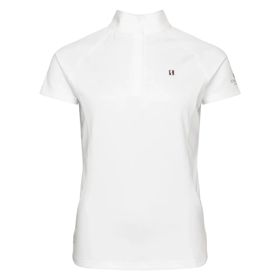 Kingsland Classic KLC-SS-350 stævnebluse Hvid – kort ærme