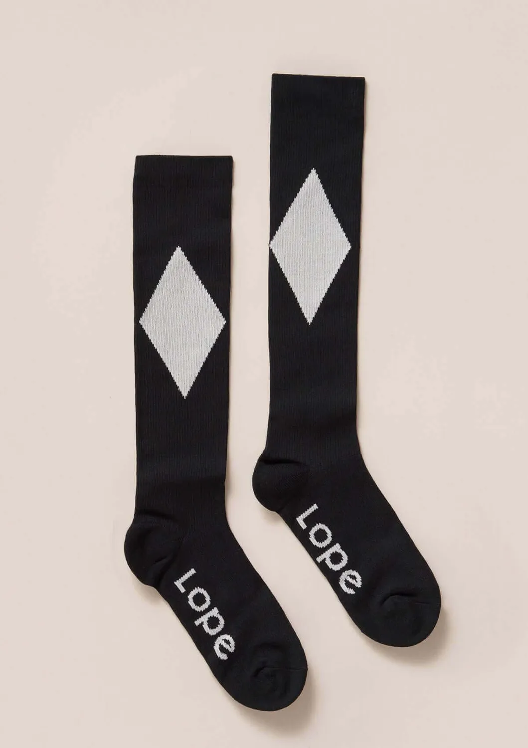 LOPE Competition Socks kompressionsstrømper sort/hvid
