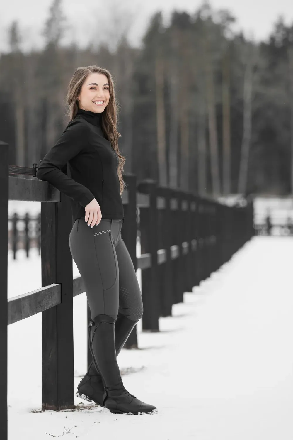 Källquist Candy Mira Winter ridebukser marin 40 vinterforet