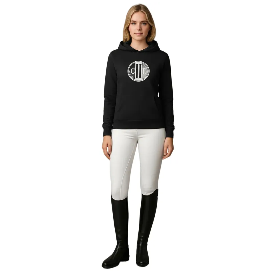 C2E Stocton hoodie sort Jet Black unisex