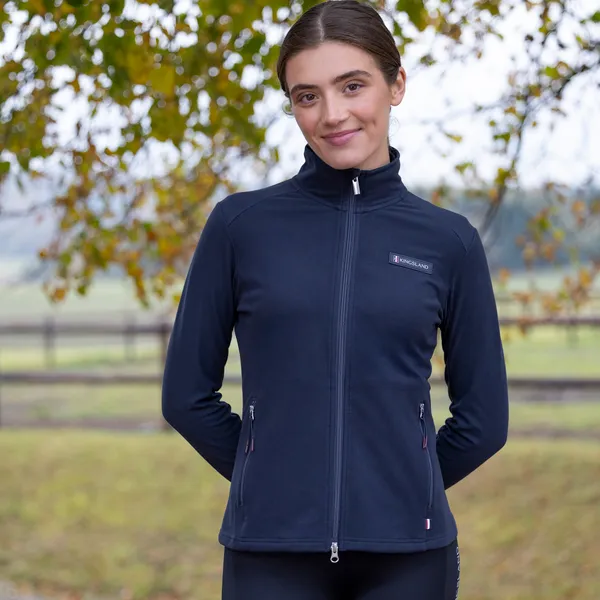 Kingsland KLClassic Fleecejakke Dame Navy XS-XXL ultrablød