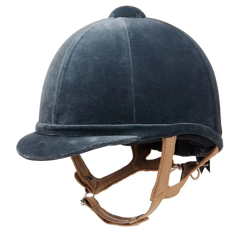 Charles Owen Fian ridehjelm velour sort