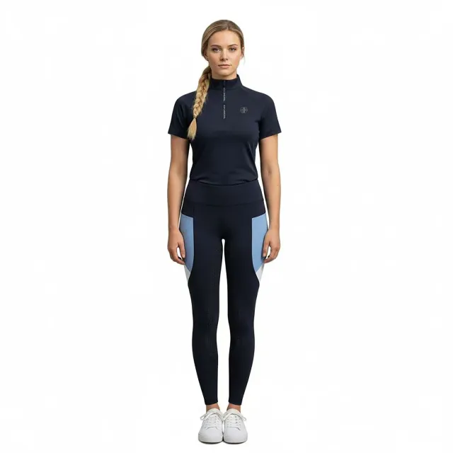 C2E Bridge ridetights full grip navy colorblock