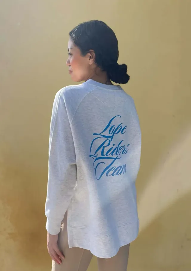 LOPE Leisure sweatshirt grå melange økologisk bomuld