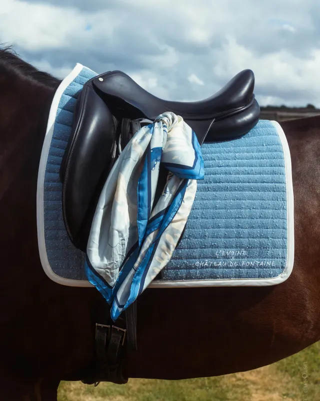 L'Evoine Double Padding underlag light denim dressur