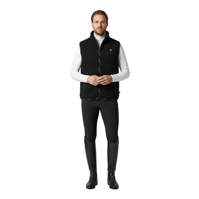C2E Elk Grove fleecevest sort unisex sherpa 260g