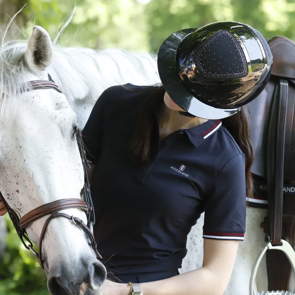Kingsland Classic polo dame navy bomuldsstretch