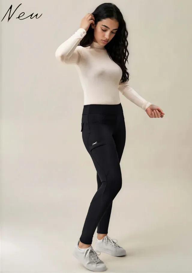 Lope The Flow Winter ridebukser sort med fleece