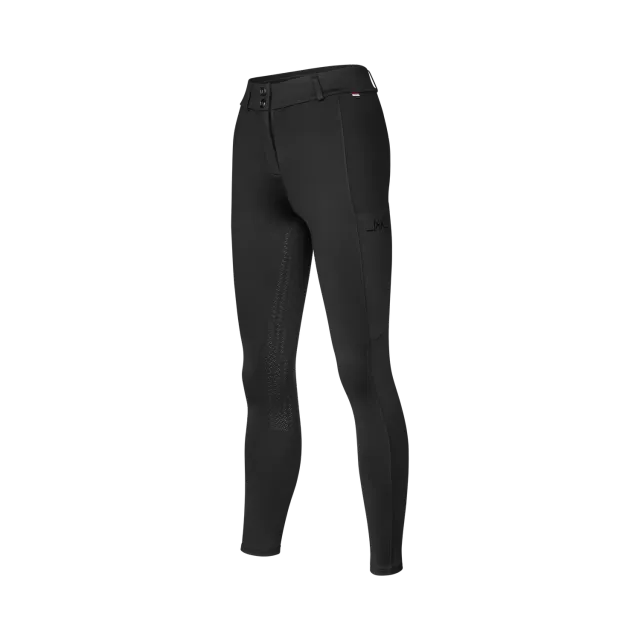 Kingsland KLKaya ridebukser full-grip sort str. 38 tætsiddende
