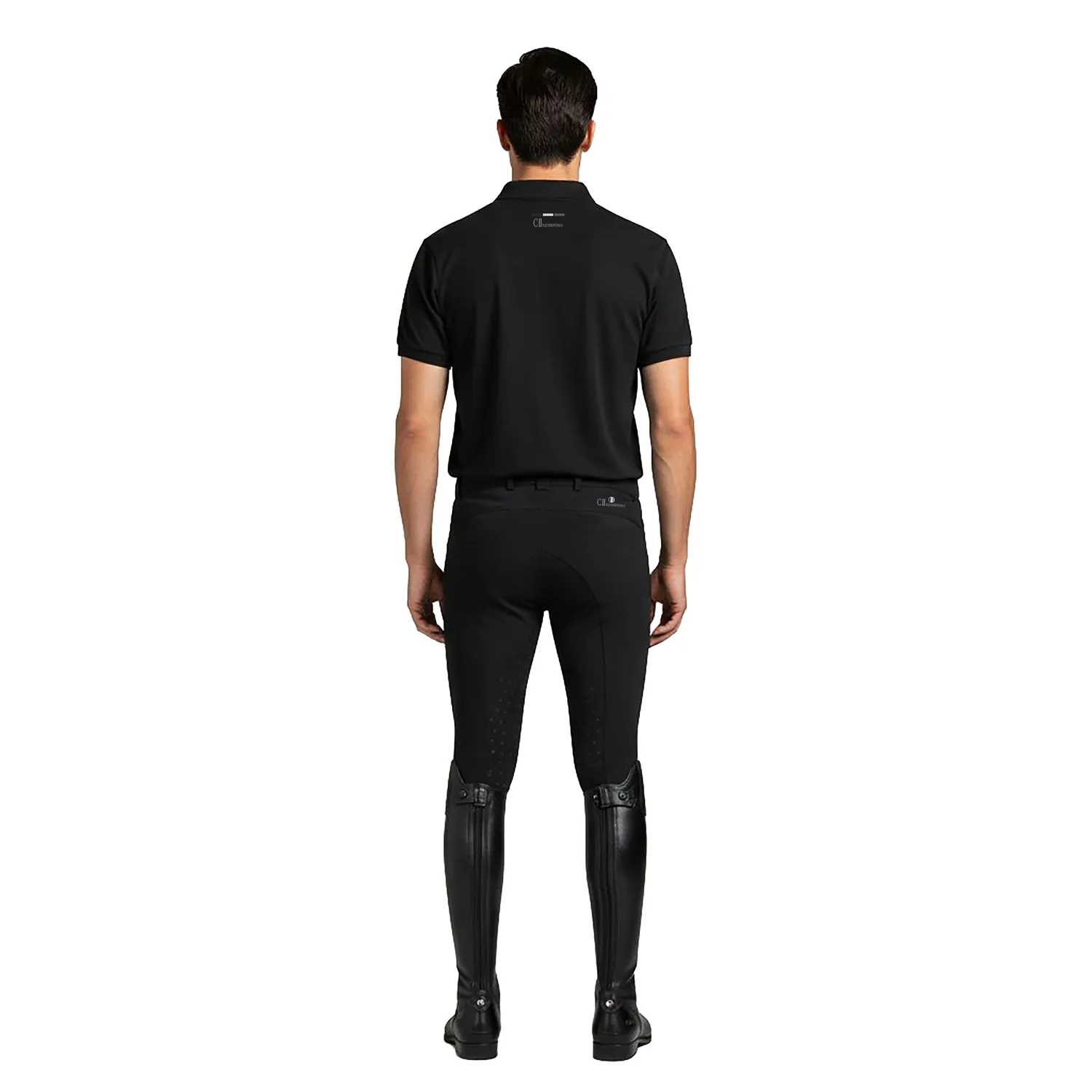 C2E Midtown Poloneck Pique poloshirt sort quickdry