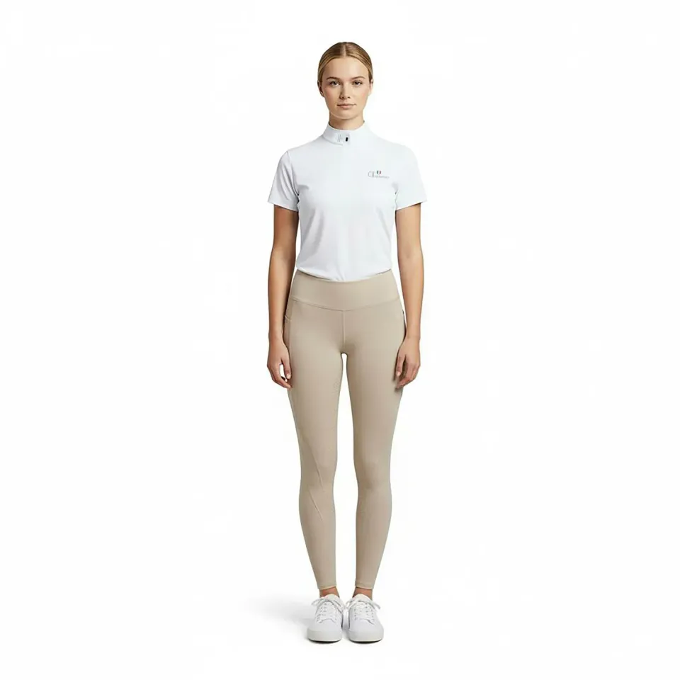 C2E Waterloo ridetights dame beige fullgrip