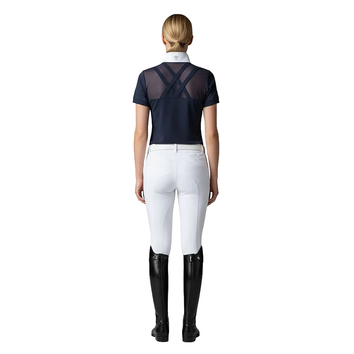 C2E CAMDEN Ladies stævnebluse Navy kort ærme