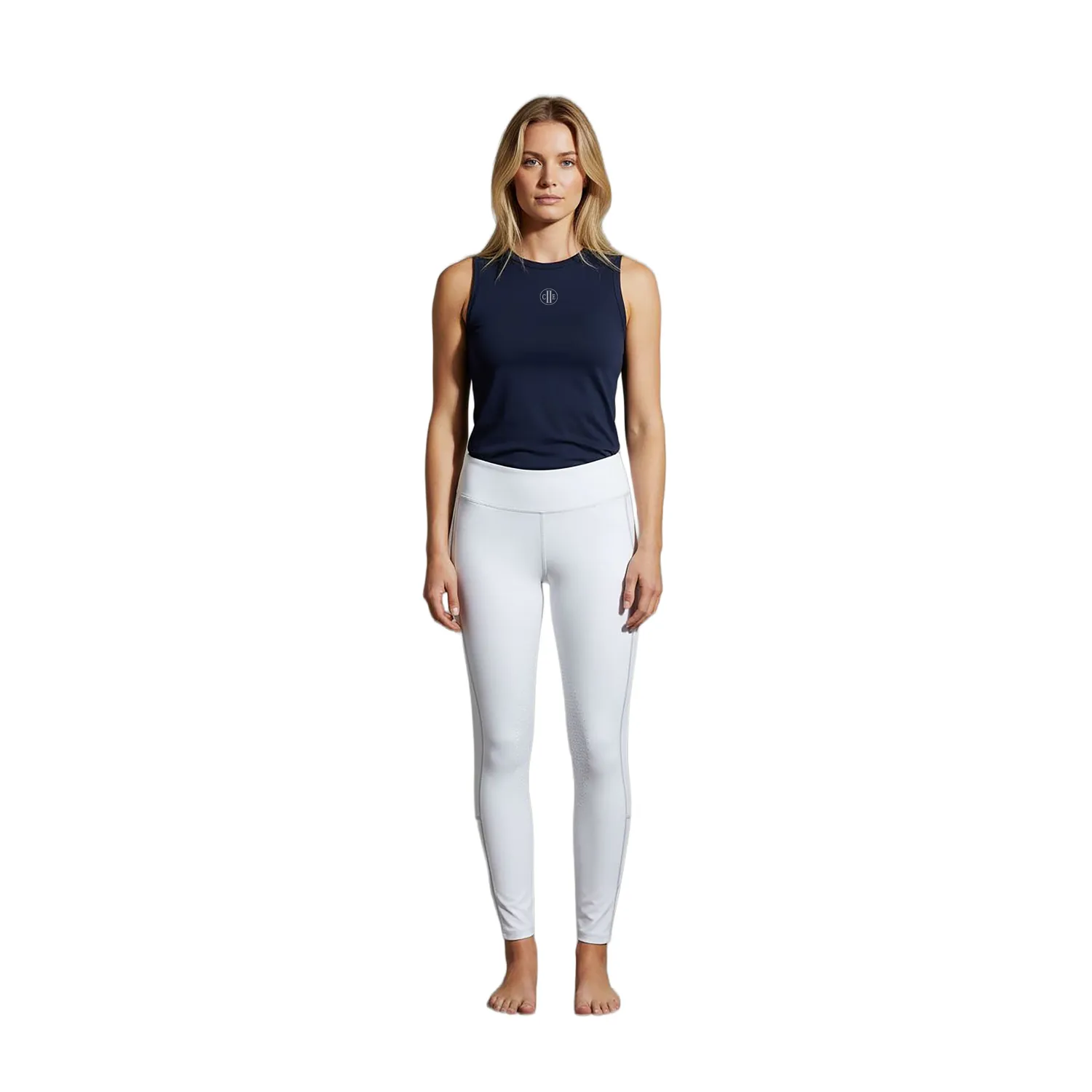 C2E Guadalupe Fullgrip ridetights hvide dame