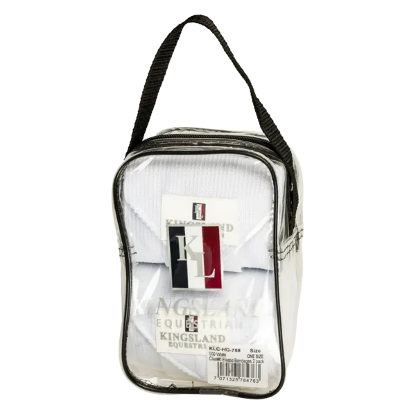 Kingsland Classic bandager 2-pak hvid elastik