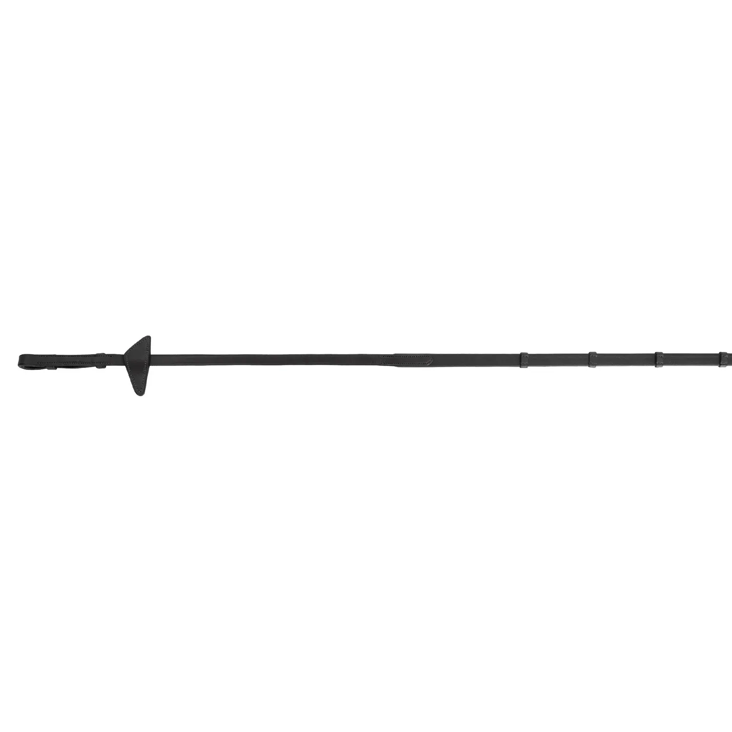 Källquist BioThane tøjle med stopper sort full 140 cm 16 mm