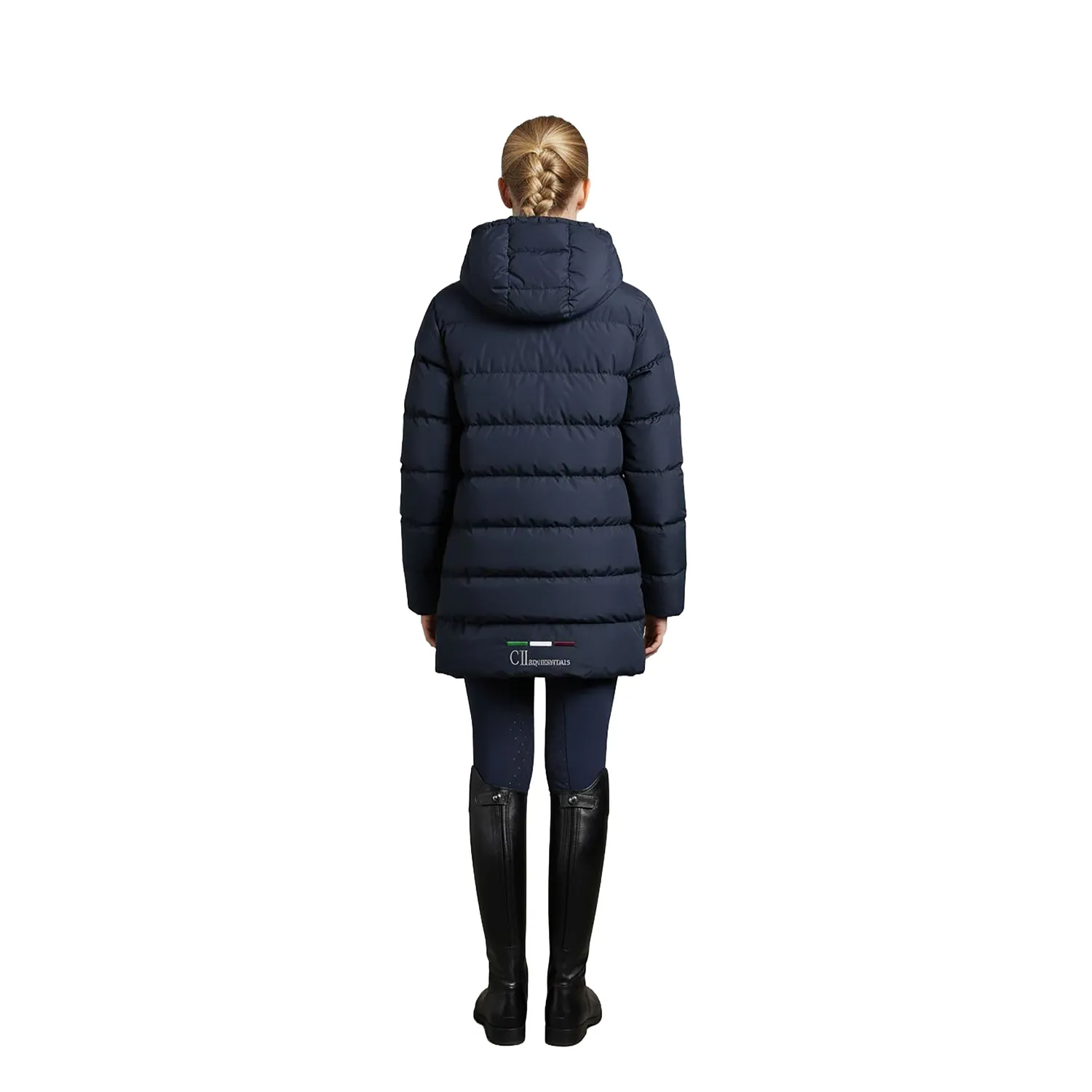 C2E Chatsworth 3/4 Dunparka Navy - Lang Ridejakke
