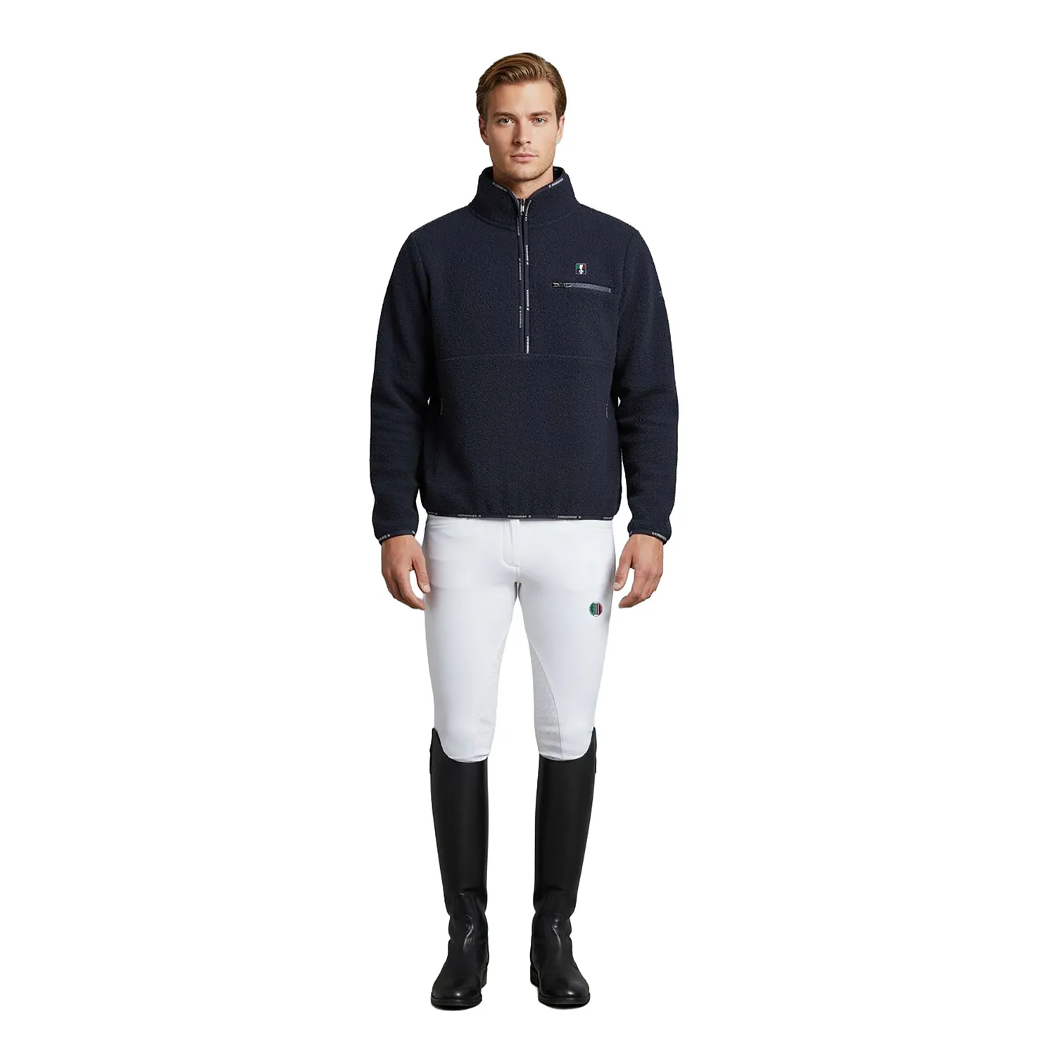 C2E Sacramento sherpa fleecetrøje navy - pullover