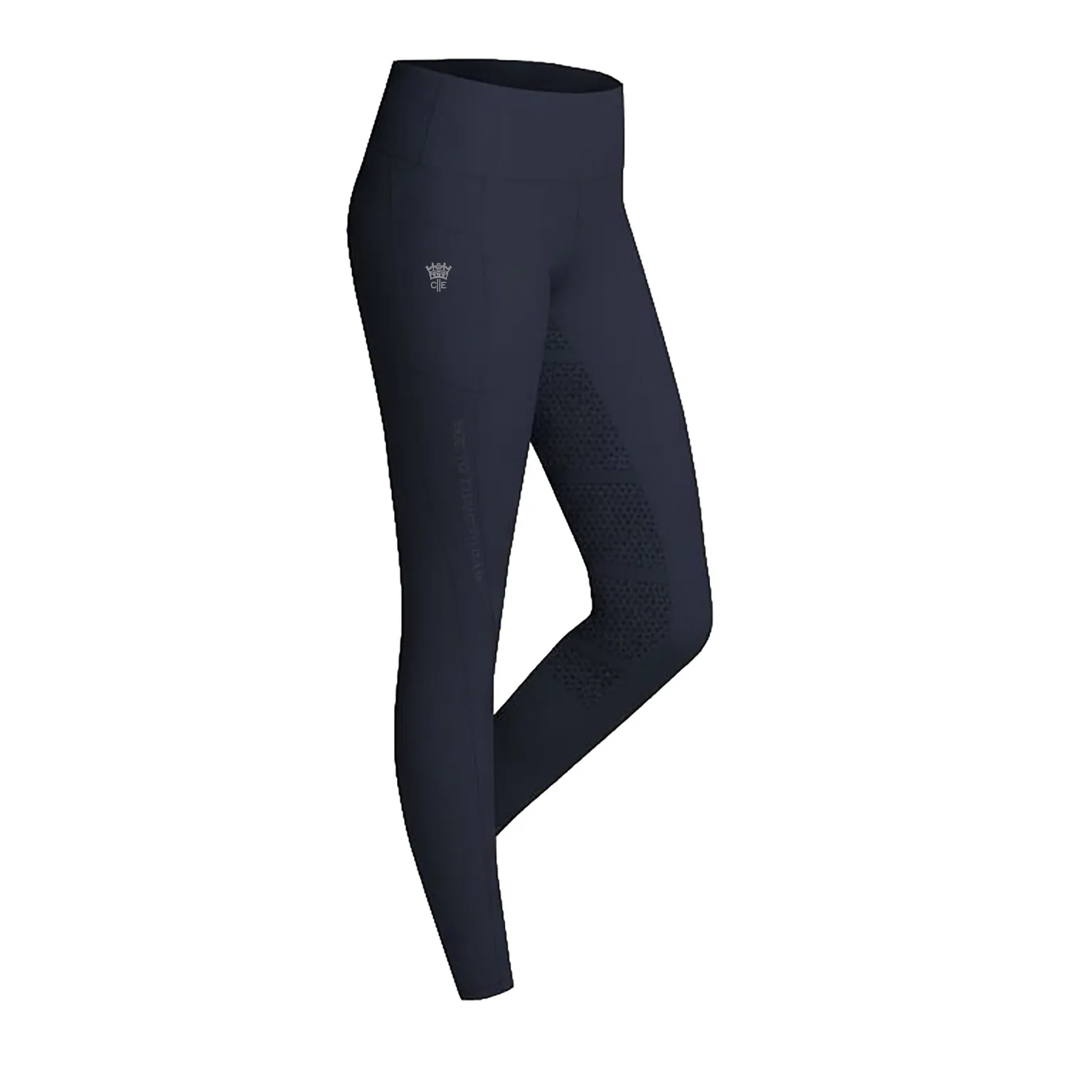 C2E Waterloo ridetights navy fullgrip lommer