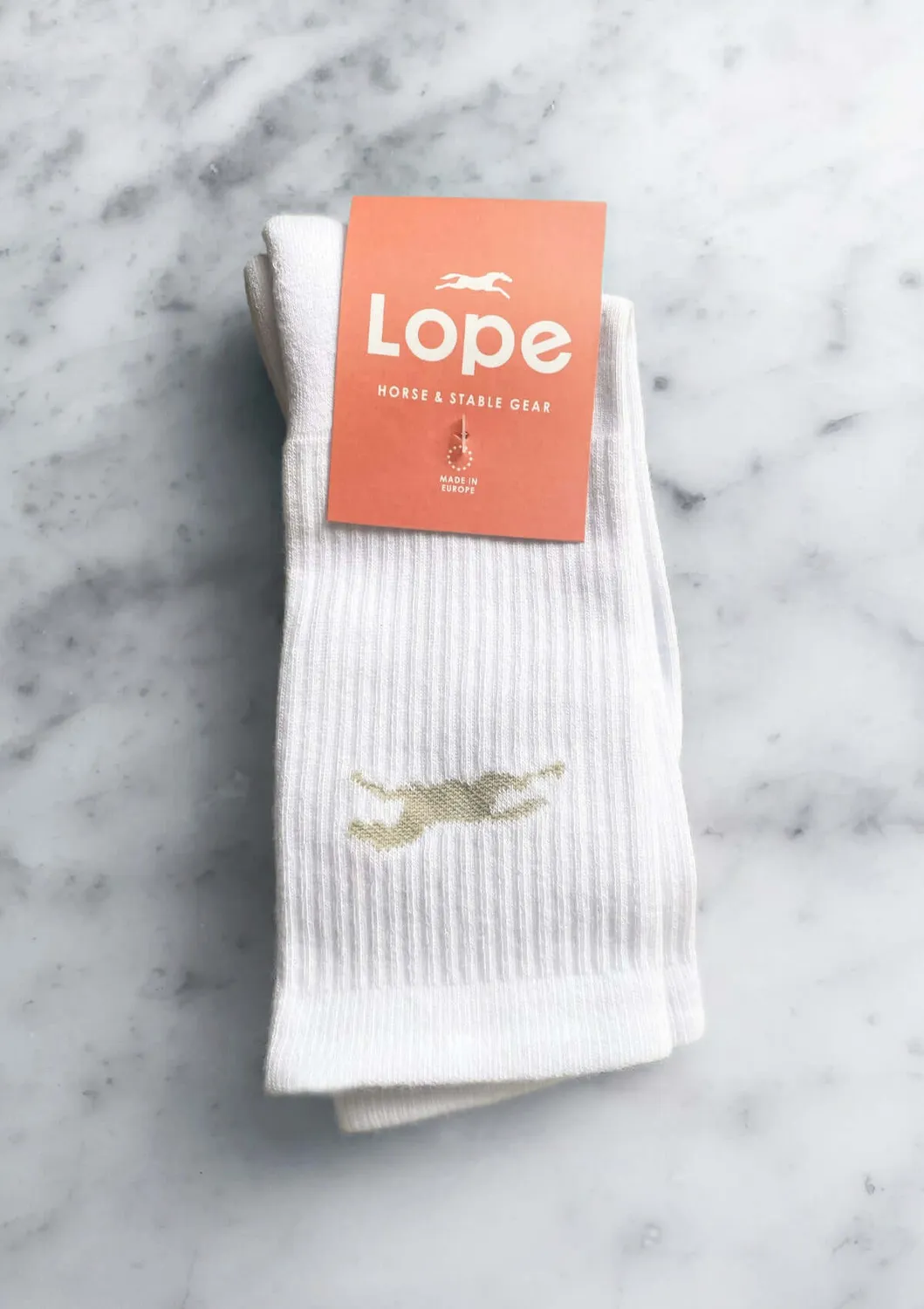 LOPE Casual Mode sportssokker hvide bomuld onesize