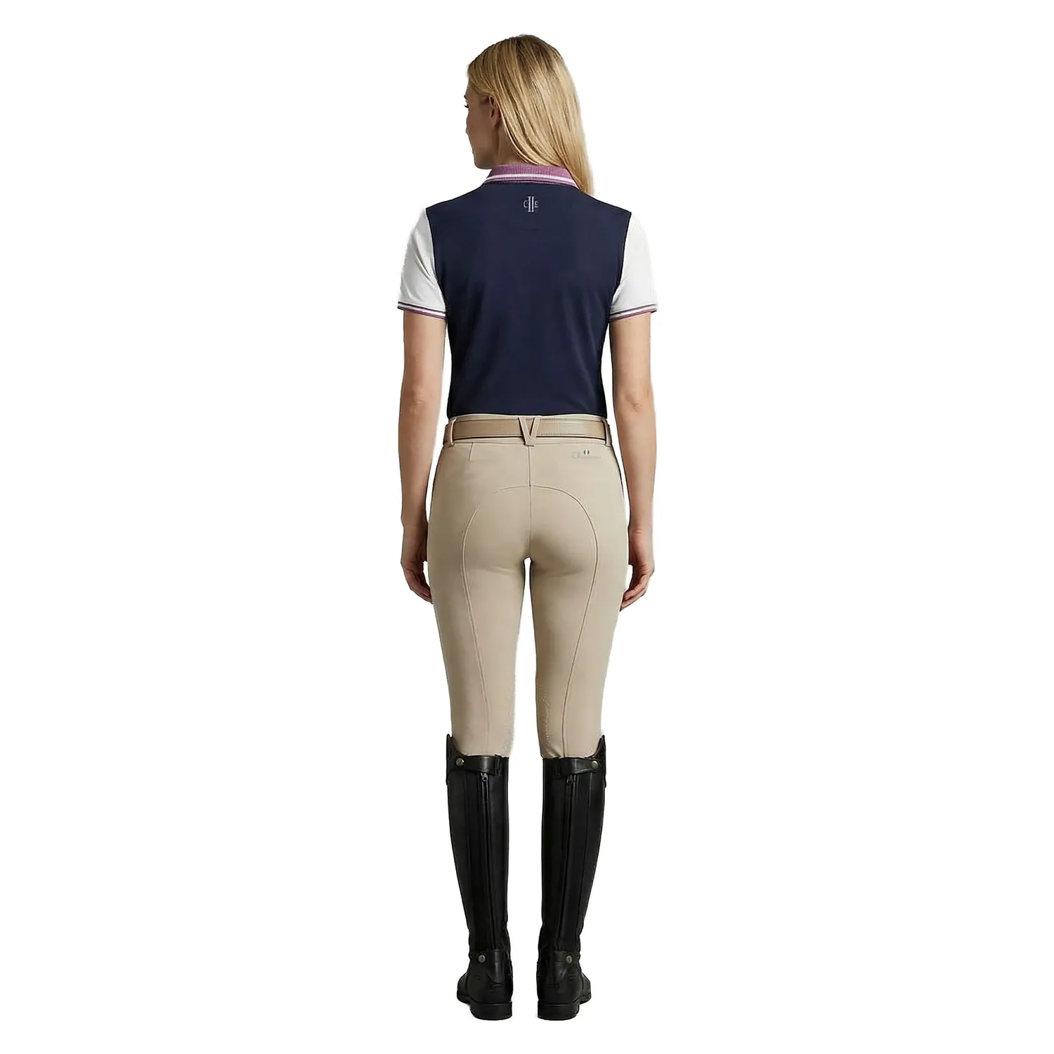 C2E Equestrain Liverpool polo navy teknisk piqué