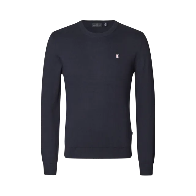 Kingsland Classic 31186 striktrøje navy bomuld cashmere