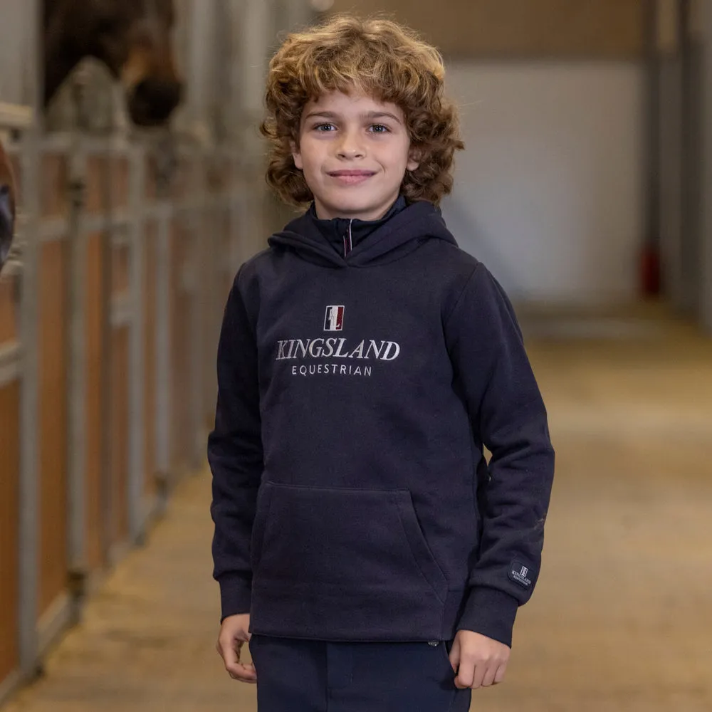 Kingsland Classic Sweat Junior hættetrøje Navy blød