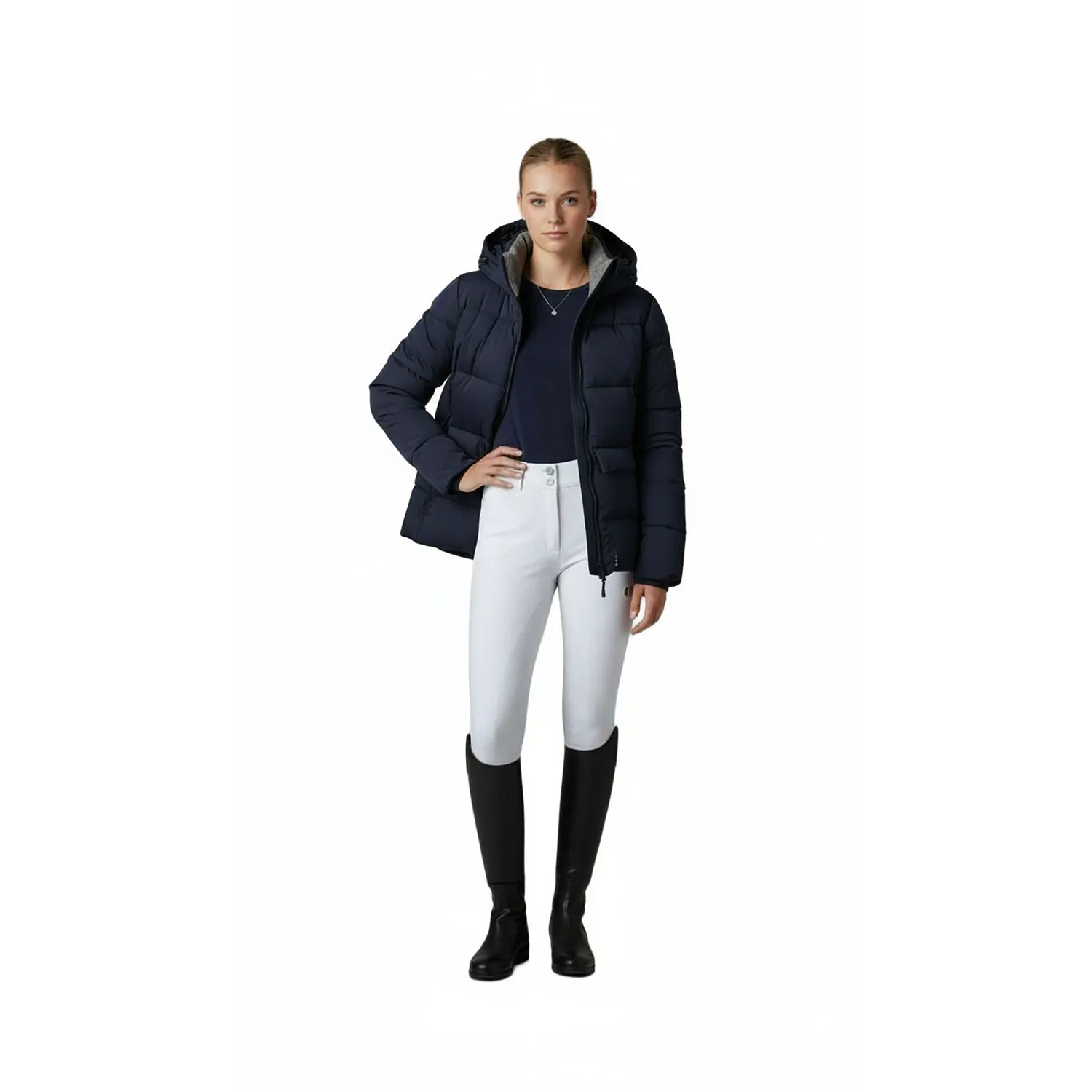 C2E CHICO Down Puffer dunjakke Navy 750+ fill