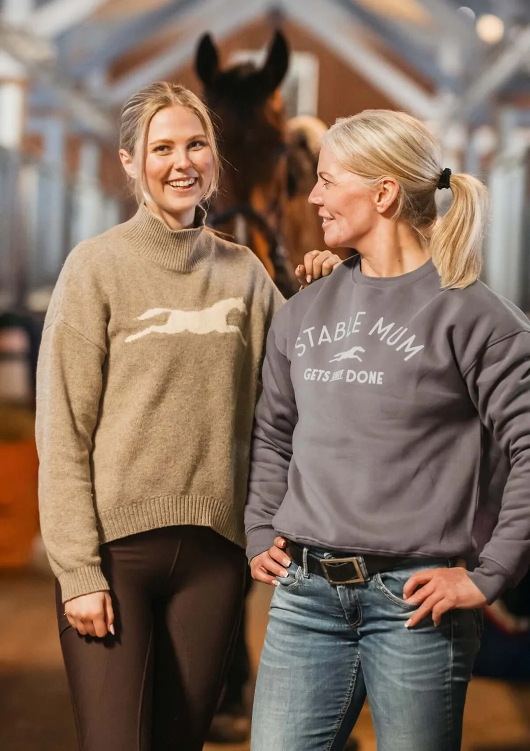 LOPE Stable Mum sweatshirt grå oversize M
