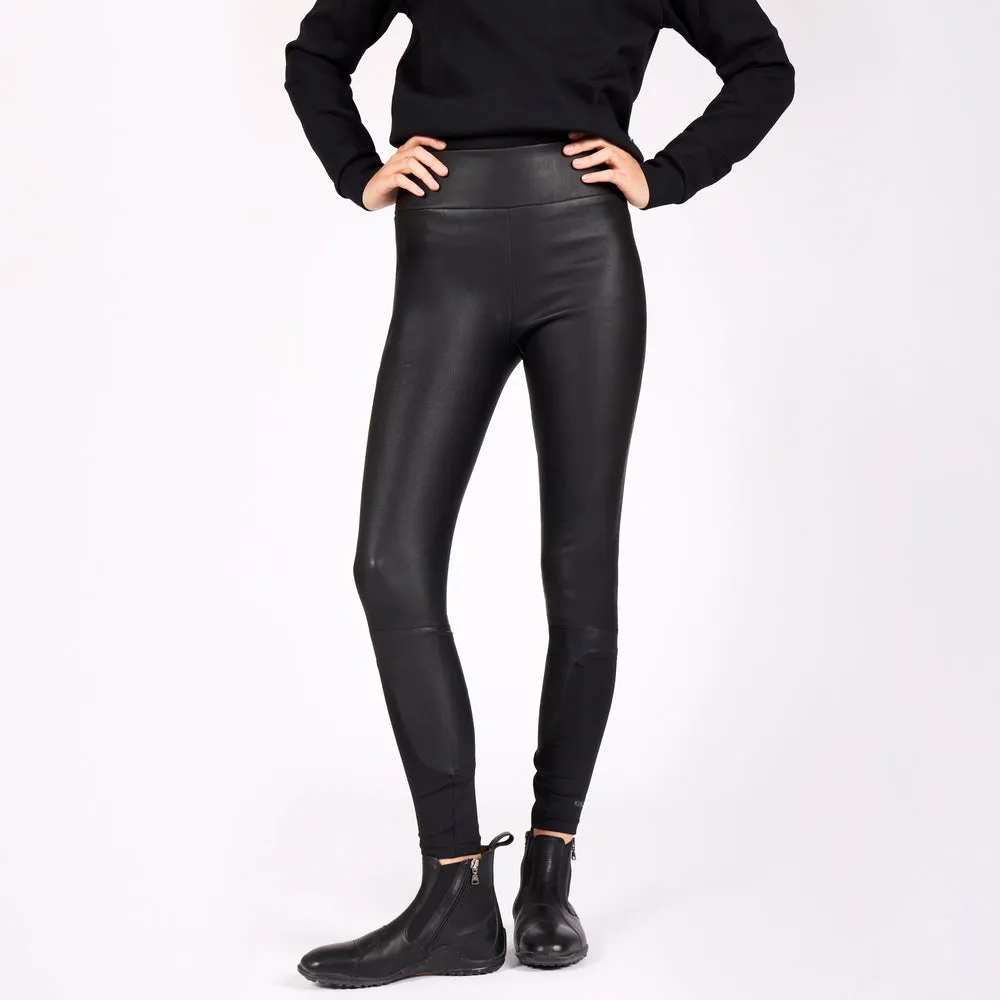 Kingsland KLMia Legging Sort full grip læderlook