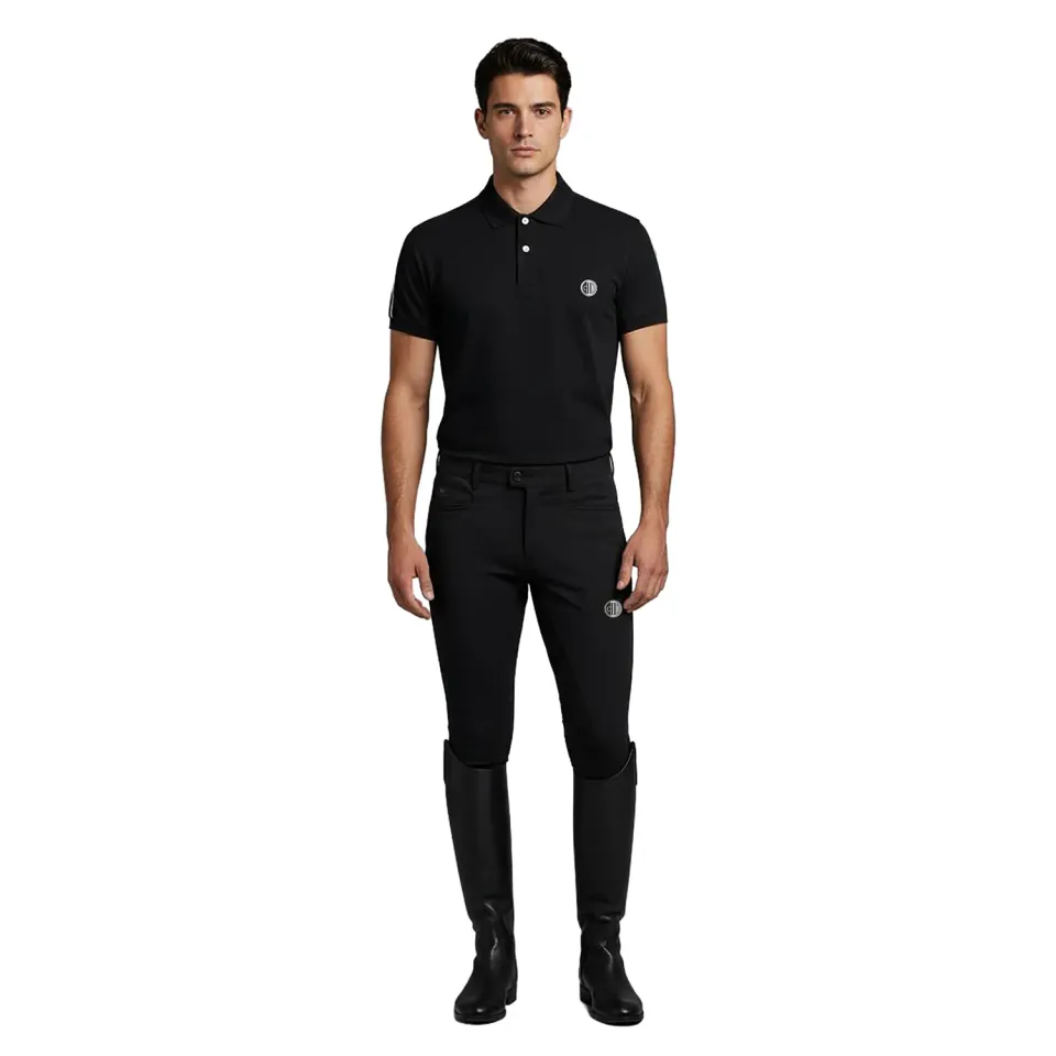 C2E Midtown Poloneck Pique poloshirt sort quickdry