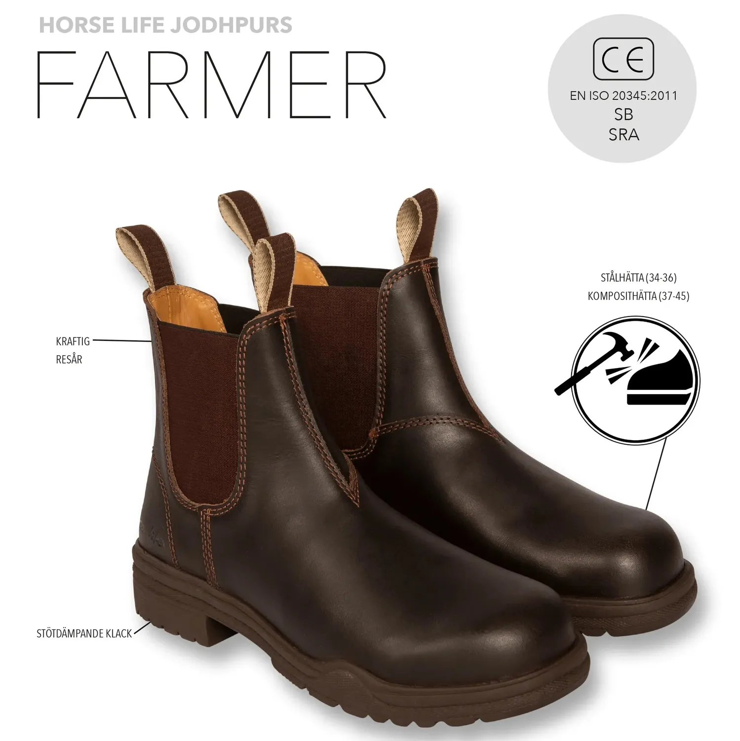 Källquist Farmer jodhpurs brun 42 sikkerhedstå