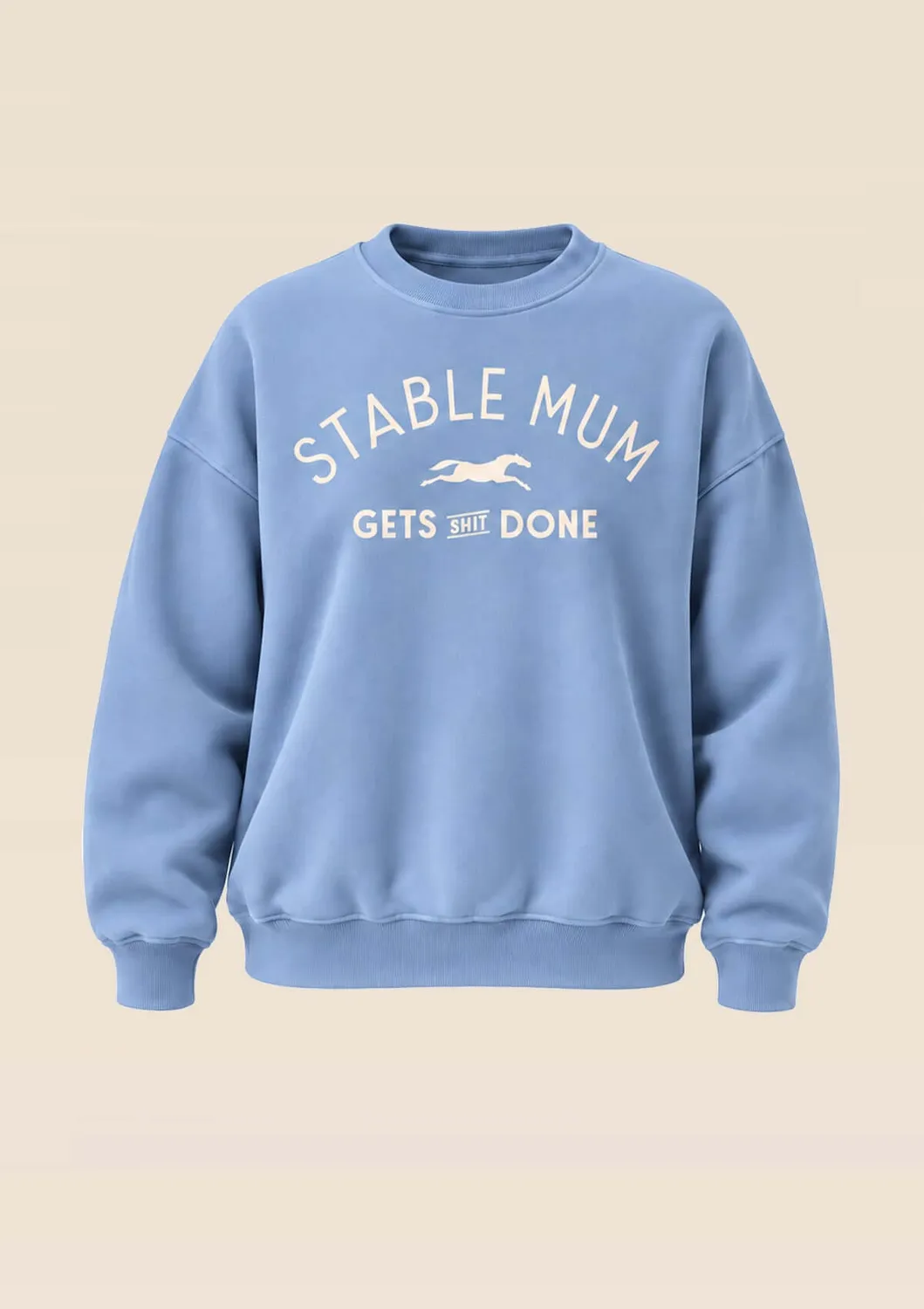 LOPE Stable Mum sweatshirt lyseblå oversized varm