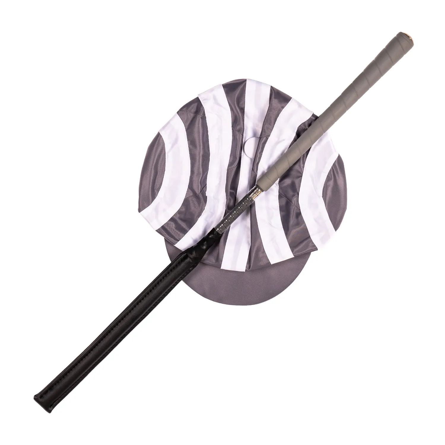 Racesafe Cushion Event Whip ridepisk sort gummigreb