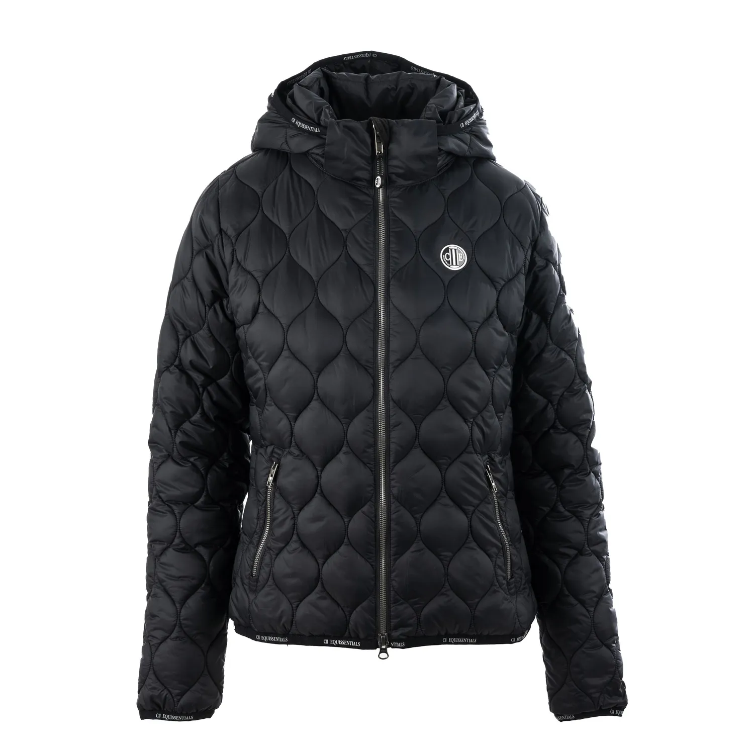 C2E Berkley quiltet jakke sort dame varm