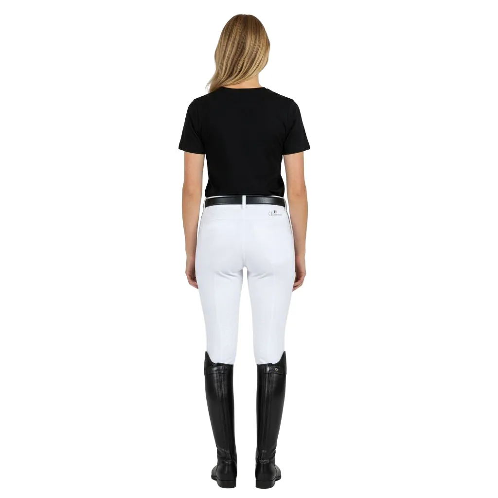 C2E Bucine T-shirt sort dame bomuld broderi
