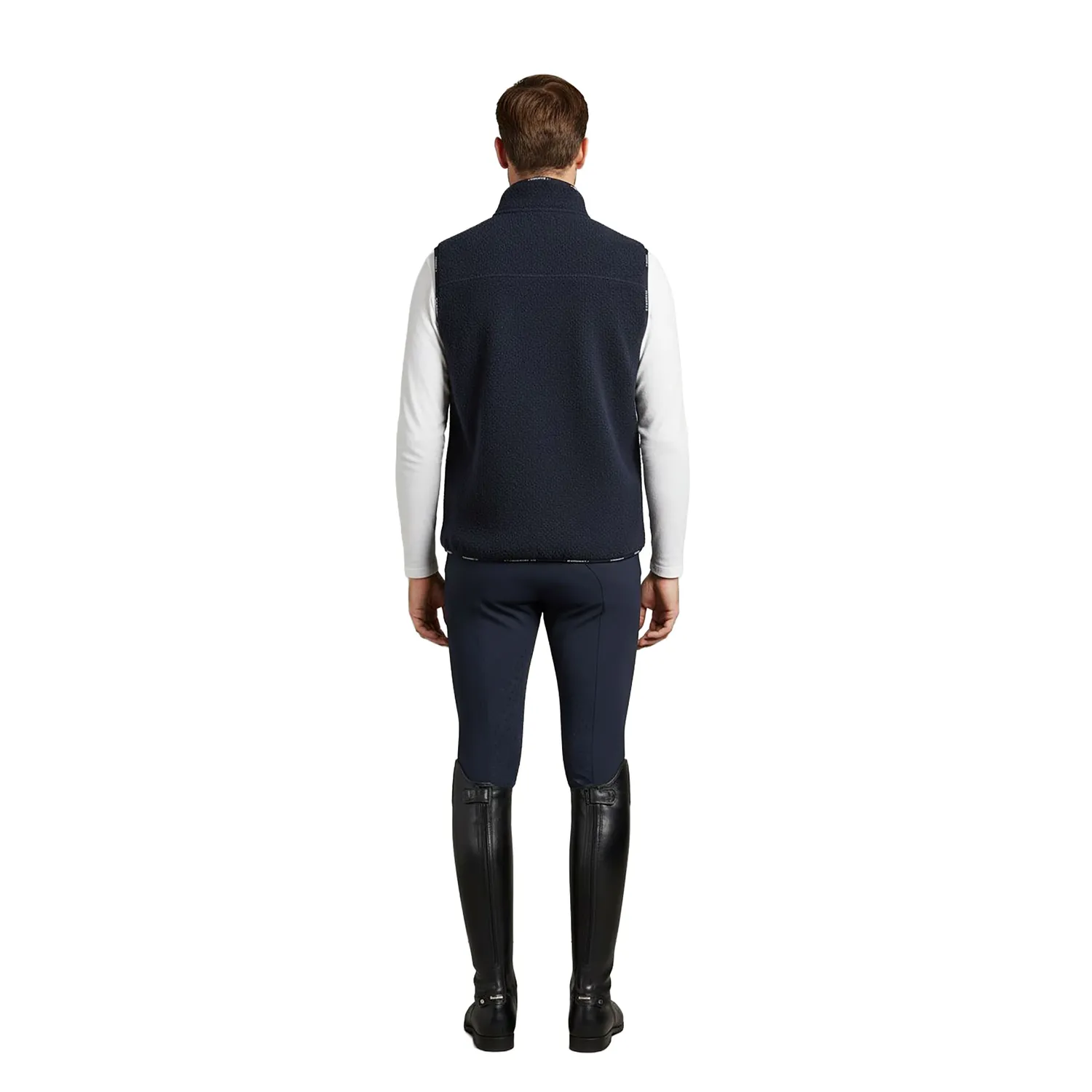 C2E Equestrain Elk Grove fleecevest navy sherpa
