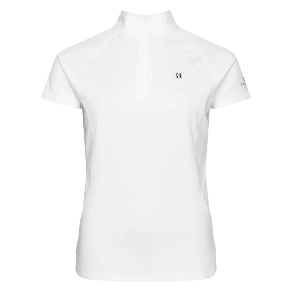 Kingsland Classic KLC-SS-352 stævnebluse Hvid – junior